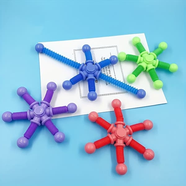 4 Fidget Spinner Leksaker Pedagogisk Nyhet Stresslindring Halloween Jul Tacksägelse Gåva Random 4Pcs