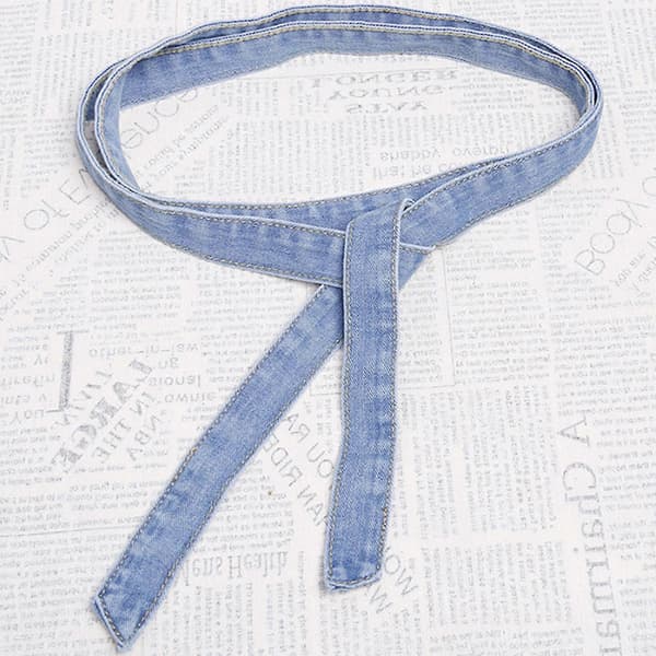 Jeans Midjebälte för Kvinnor Justerbart Knytbälte för Kappa Vindjacka Midja Dekorativt Jeansbälte{AZC} Deep Blue