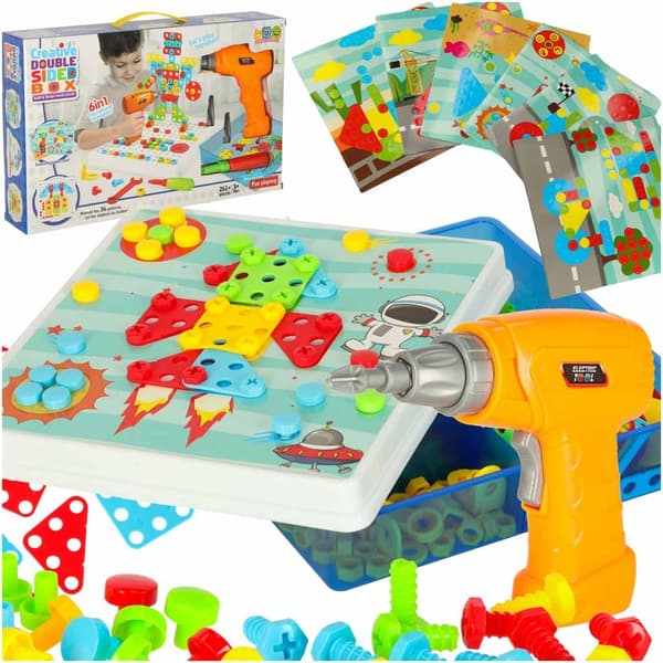 Screwdriver Building Blocks in Case – Educational Construction Set 261 Pieces 920