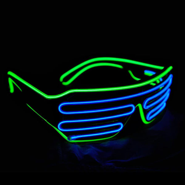 LED-glasögon, lysande LED-glasögon Rave-glasögon LED-festglasögon