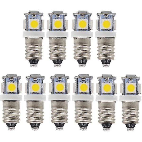 10-pack E10 9v 5smd 5w led-lampor (, 9v)