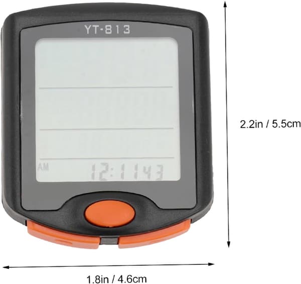 Trådløs cykelcomputer - Vandtæt kilometertæller med baggrundsbelyst display til landevejs- og mountainbikes
