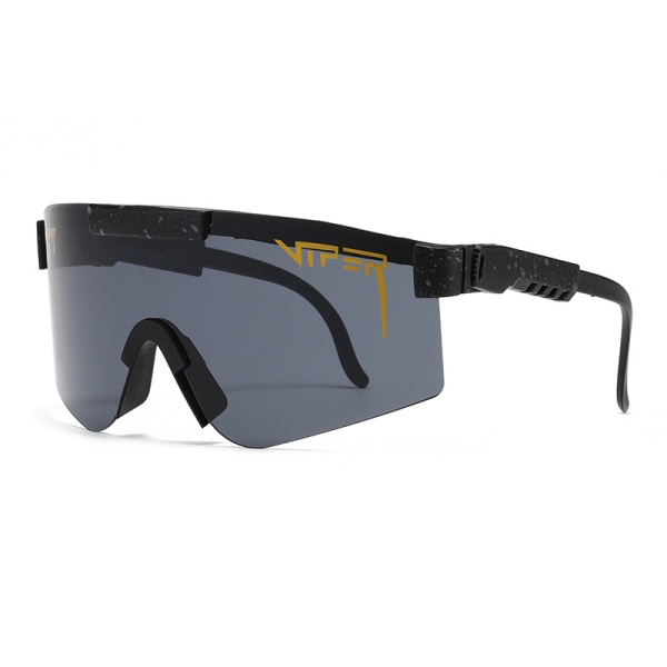 Polaroid - Sportsolglasögon - Unisex - 1 par - Polariserad, för basebollcykling Black