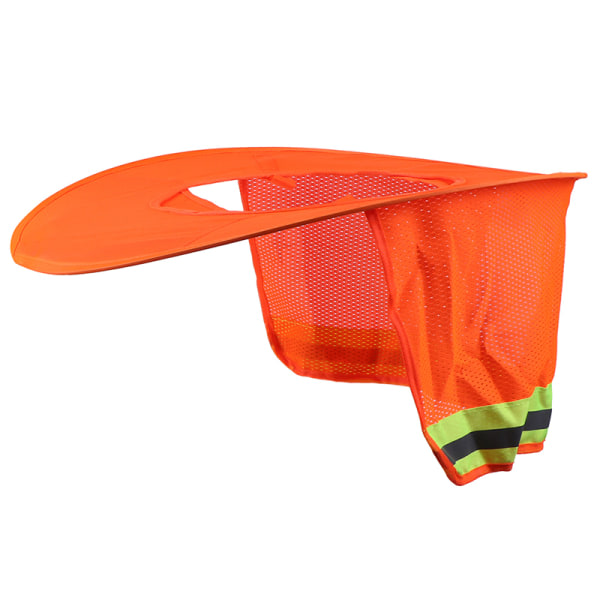 Solbeskyttelse, der kan fastgøres med en hård hat-skygge med nakkebeskyttelse VIS Reflect Orange one size Orange one size Orange