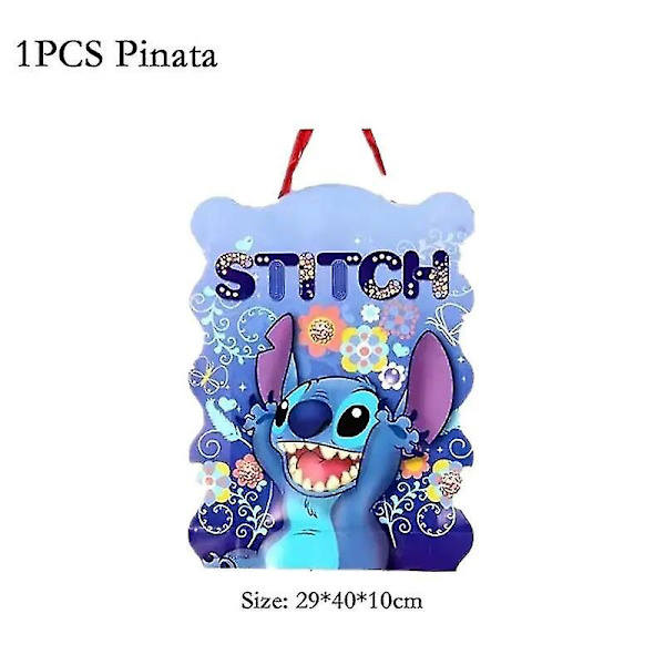 Stitch födelsedagsfest dekoration Lilo och Stitch tema bordsset kopp tallrik vinkel ballong tillbehör för barn pojke flickor