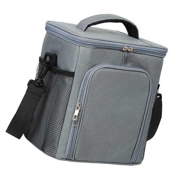 Stor crossbody lunsjveske (mørkegrå)