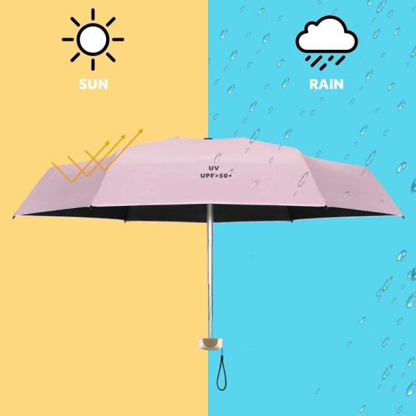 Miniparaply, solskyddande paraply utomhus UV
