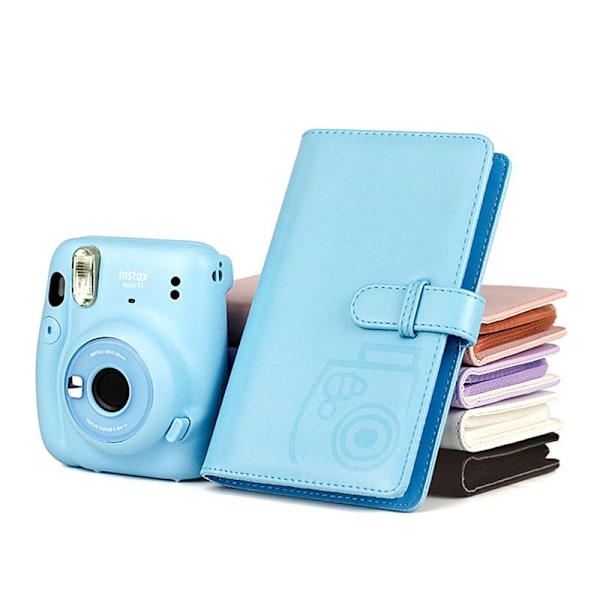 96 lommer Retro PU fotoalbum passer til Instax Square Film Came - Perfekt White