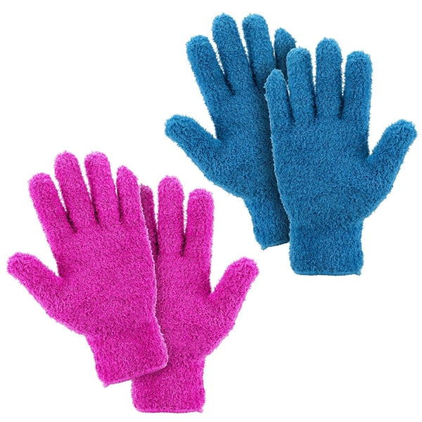 2 Par Mikrofiber Dammhandskar Rengöringshandskar Flexibla