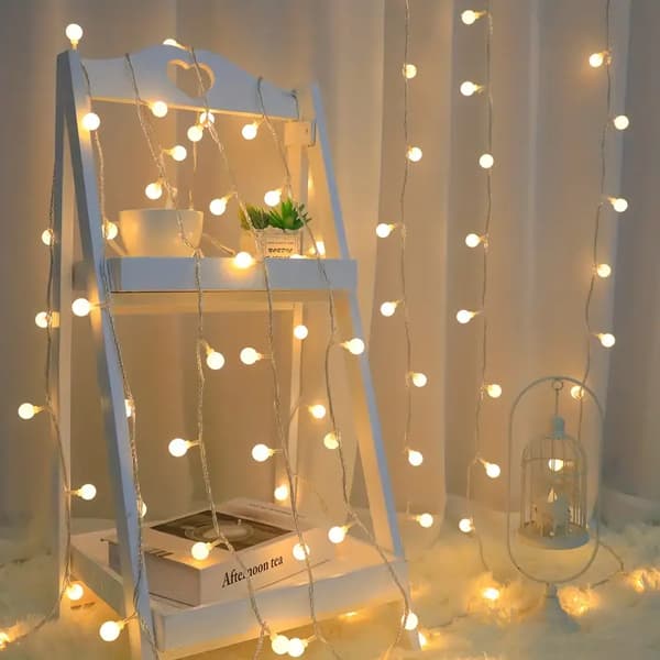 LED-valosarja palloilla, 6m 40 valoa