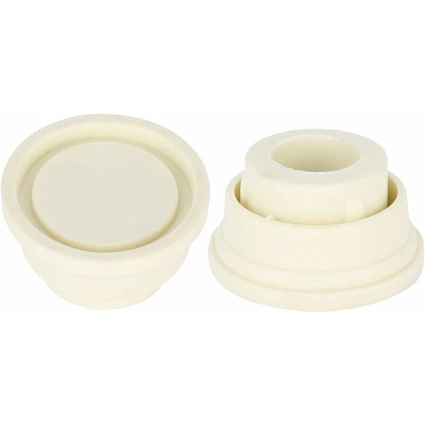 Rubber bumpers for pool ladders, set of two white ladder bumpers for pool ladders