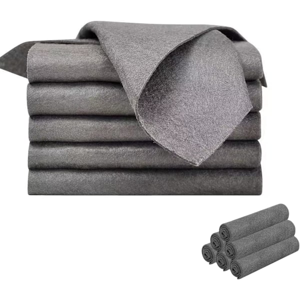 5-pack Magic Cleaning Cloth, Tjockare Magic Cleaning Cloth Ränder Fri, Återanvändbar Magic Cloth för Hem Allmänna Syften, Glasrengöringsduk (30 * 30CM)