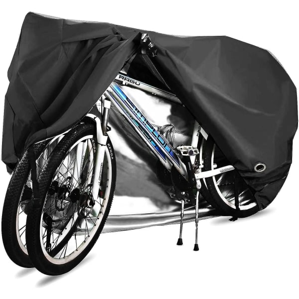 Deksel for 2 sykler Vanntett 210d pustende deksel med låseløkker, for terrengsykler og racing B