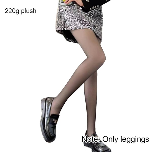 Strømper til kvinder - Falsk gennemsigtige, fleeceforet, elastiske leggings