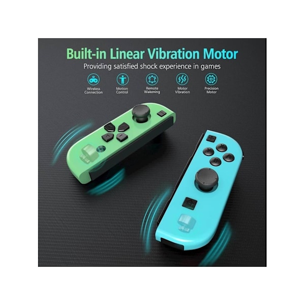 Nintendo Switch Joy Con -ohjain Neon langaton peliohjain (violetti/vihreä mustekala-kuvio)