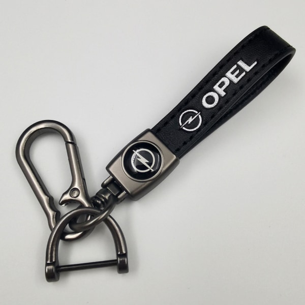 Car Leather Bike Keychain Metal Finish | Heavy Duty nøkkelring | Nøkkelring og krokbeslag Gun Color Hardware Gun Color Hardware Opel
