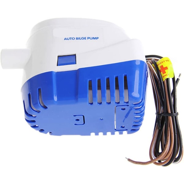 Automatisk nedsenkbar lensepumpe for båt, campingvogn, camping, lite svømmebasseng og fontene 12 V 4165 l/t