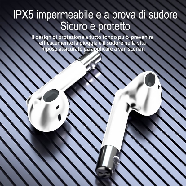 USB-C pikalatavat langattomat urheilukuulokkeet, Stereo Langattomat kuulokkeet mikrofonilla iOS Android älypuhelimelle PC:lle, IPX5 Vedenkestävä