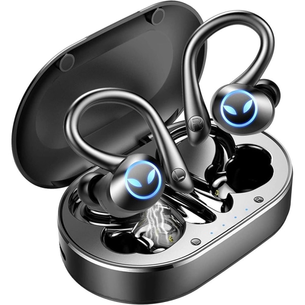 Bluetooth-hodetelefoner sport, in-ear-hodetelefoner trådløse blå
