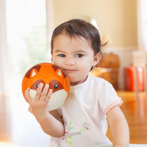 6 tommer minifotball, søt dyredesign myk skumball for barn, myk og spretten