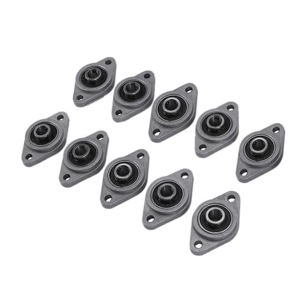 10 stk. KFL08 8 mm diameter zinklegering lejehus FL08 K08 flangeleje