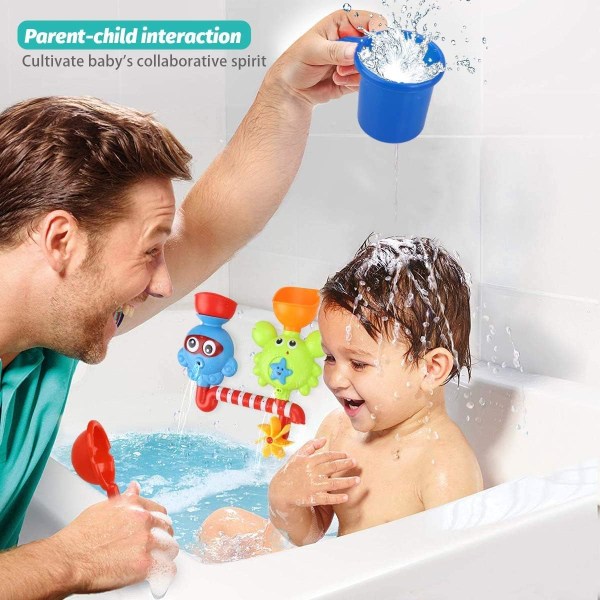 Badelegetøj Badekarlegetøj til 1 2 3 4-årige børn Småbørn Badevæglegetøj Vandfald