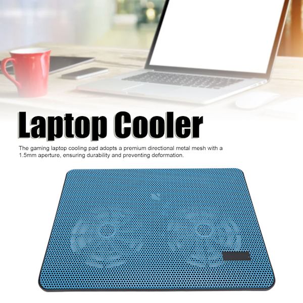 Laptop-kylplatta Laptopkylare Dubbla Fläktar Låg Ljudnivå 1,5 mm Håldiameter Laptop Speltillbehör för Inom 17 Tum