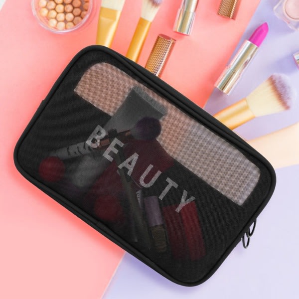 Bærbar Nylon Rejse Makeup Opbevaring Taske Kosmetisk