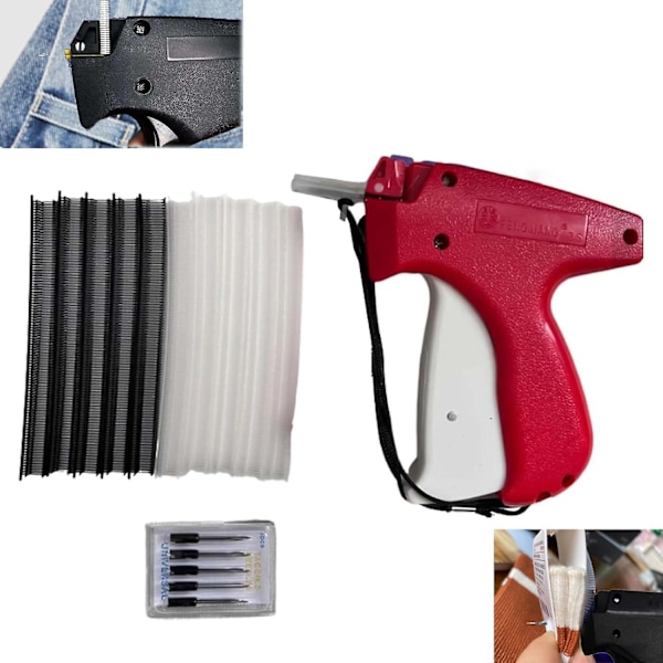 Stitch Quick Klädfixare, Mini Handhållen Symaskin, Snabb Fästning av Täcken, Fållningsverktyg, Mikrohäftningsverktyg för Kläder Red
