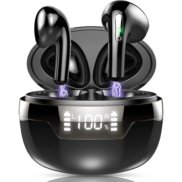Bluetooth 5.2 trådlösa hörlurar, trådlösa sporthörlurar IP7 W
