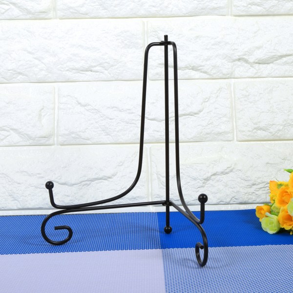 1 stk 8" Iron Easel Classic Display Stand Bowl Plate Foto