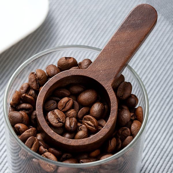 2 stykker trækaffemåleske til malet kaffe Multifunktionelle måleskeer til kaffe, te og urter Bærbar spiseske med retro