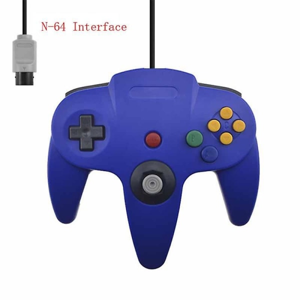 Trådbunden handkontroll för Nintendo 64-värd N64-kontroll Gamepad Joystick för klassiska 64-konsolspel för Mac-dator PC