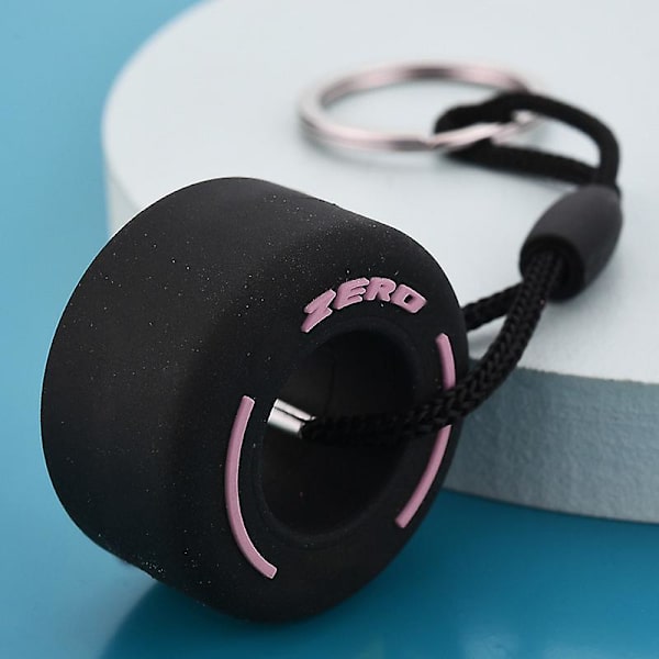 3 stk Kartokner Trendy F1 Bil Dekk Nøkkelring Unisex Mini Hjul Nøkkelring