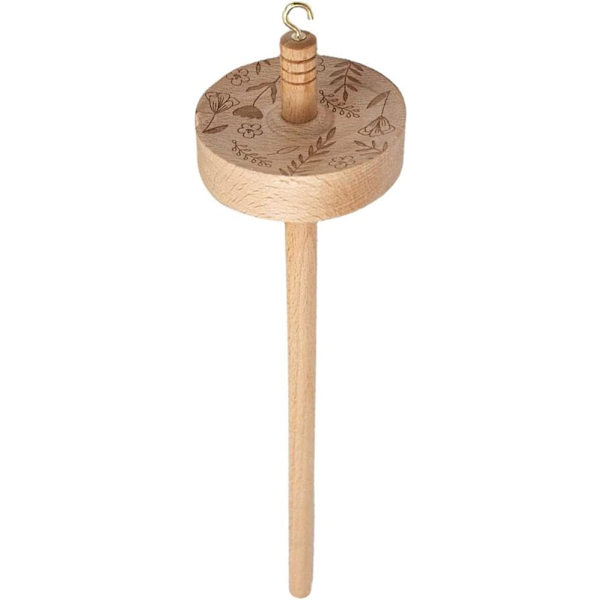 Drop Spindle, Garn Drop Spindle Top Hvirvel Spin Træ Håndspinding Uld Starter Spin