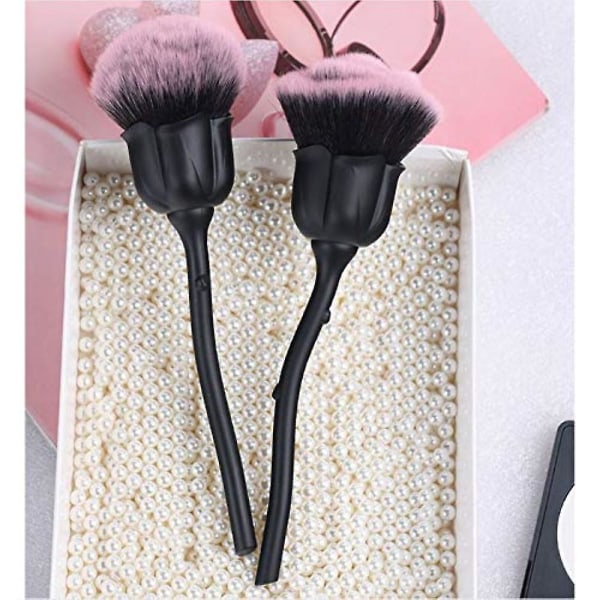 Rose Flower Kabuki Makeup Brush Set Powder Brush Blush Brush