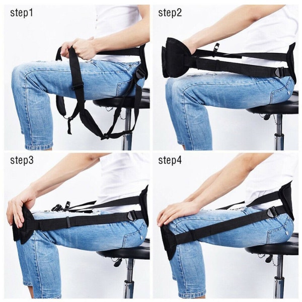 Säädettävä X-tyypin jalkakorjausvyö Ergonominen istuma-asennon korjaushihna