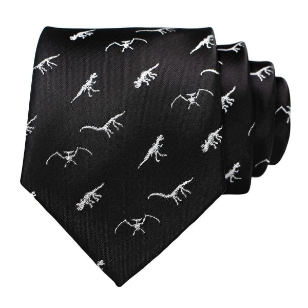 Silkevævet slips Dinosaur snegleræv Flamingo jacquard modeslips 3