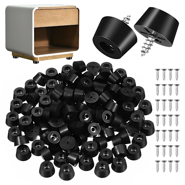 120 set gummifötter skärbräda möbelgrepp apparatfötter