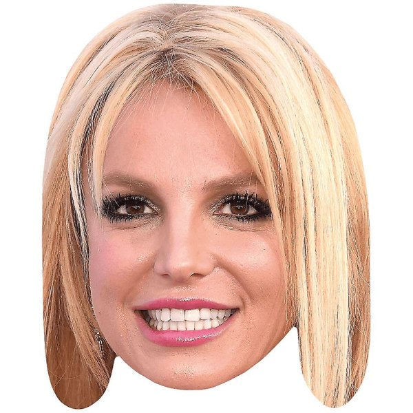 Britney Spears (Smile) Kjendismaske, Flat Short Face