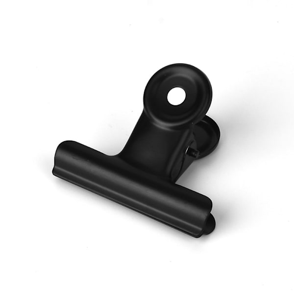 12-pak store sorte tyreklips / metalhængselklips