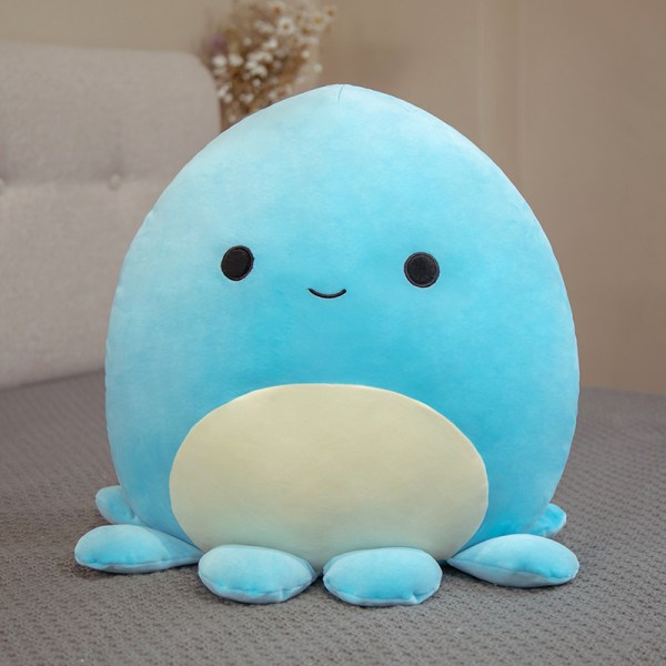 25cm Squishmallow Blekksprut Plysjleketøy Fylte Dyr Plysjdukke Squishmallowing Pude Barn Gave