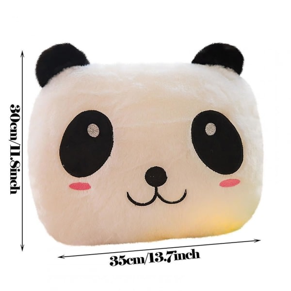 Luminous Panda Pillow Pehmolelu jättiläinen Nukke Valoisa Panda Ystävänpäivä Värityyny Valoisa Panda Pehmotyyny 2021 | Ylellinen tyyny (keltainen)