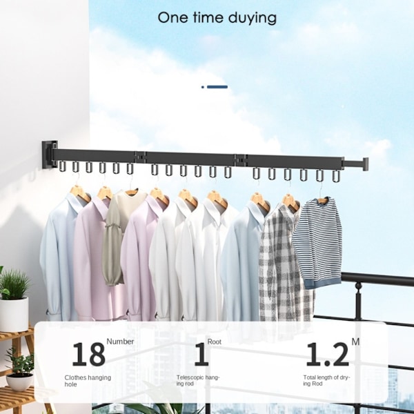 Vikbar klädhängare Vikbart klädställ GRÅ 1 STÅNG Grå_xx Grey 1 Rod