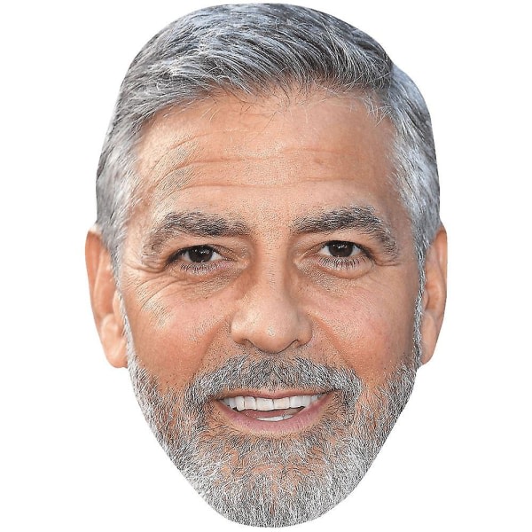 George Clooney (Hymy) Julkkisnaamio, litteät lyhyet kasvot