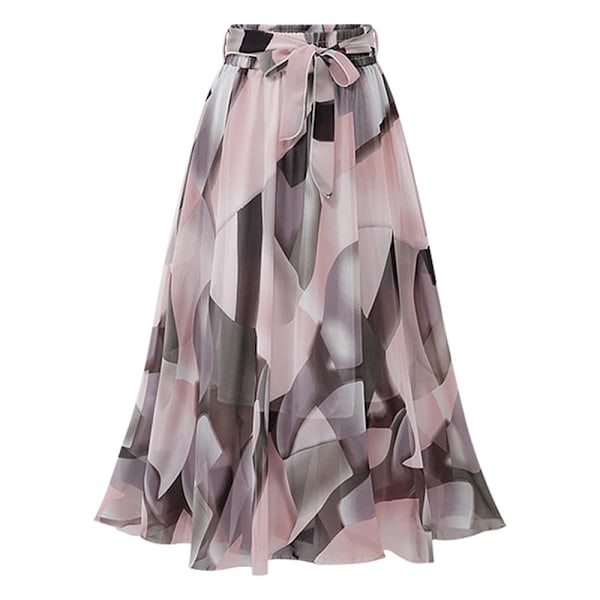 Lang sommerstrand Chiffon Wrap Cover Up Maxi-skjørt for kvinner