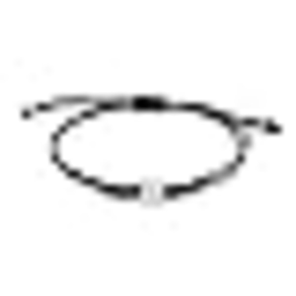 Initiala armband för kvinnor män Hjärta Bokstav Berlock Armband Handgjorda justerbara (svart, J)