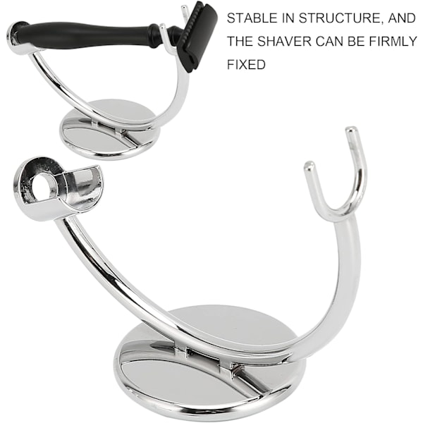 Barberstativ, Stålholder for Barbermaskin, Holder for Barberkost med Enkelt Hode, Sikker Støtte
