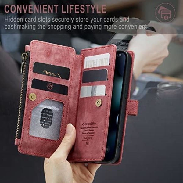 Caseme c30 kukkakuosi iPhone 13:lle punainen punainen ed