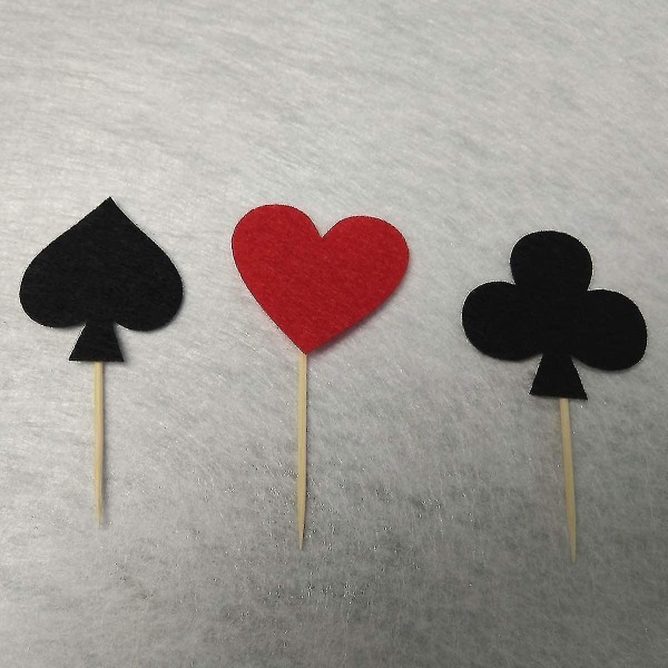 Kage Toppers Spillekort Poker Klubber Hjerter Spar Diamanter Form...